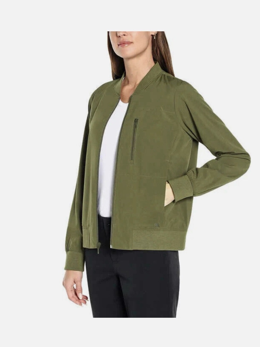 EUC Banana Republic Olive Green Bomber Jacket Size XL